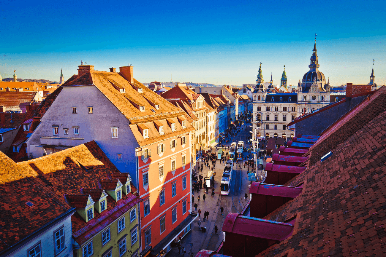 Graz Stadtzentrum der Standort von Fresh Marketing der Online Marketing Agentur